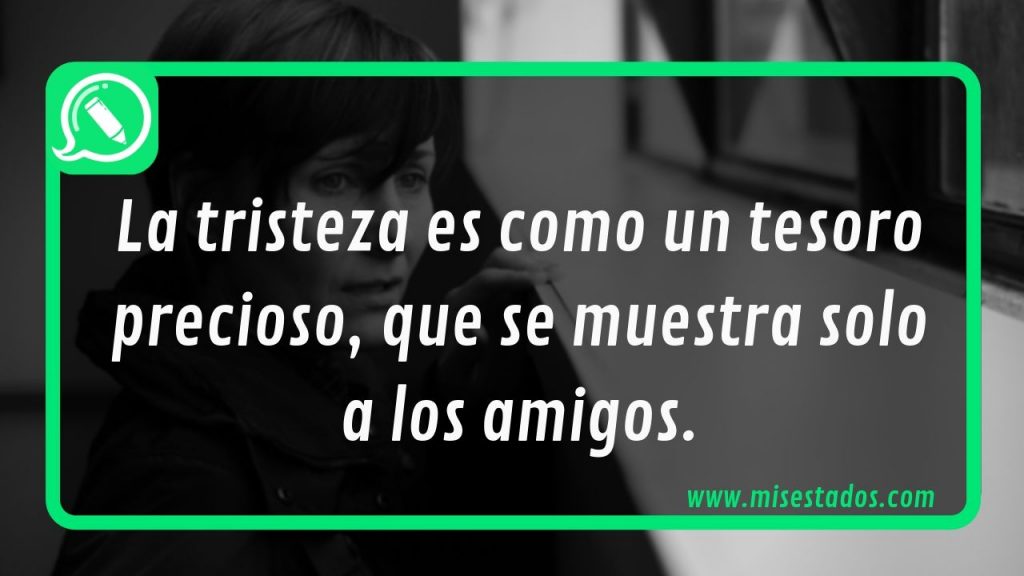 Frase sobre compartir la tristeza con los amigos, en blanco y negro