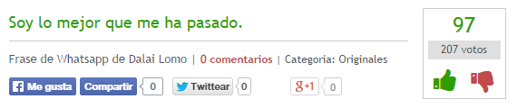 soy lo mejor que me ha pasado