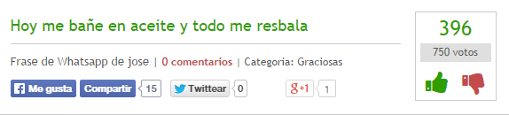 Hoy me bañé en aceite y todo me resbala