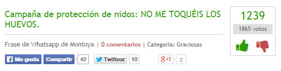 Campaña de protección de nidos: NO ME TOQUÉIS LOS HUEVOS.