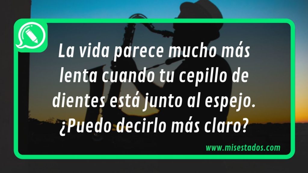 Frase sobre la vida y el tiempo, con una silueta al atardecer